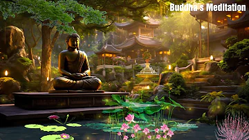 Buddha Meditation : Beautiful Lotus Lake | Spiritual Flute | Relaxing Music for Meditation, Zen