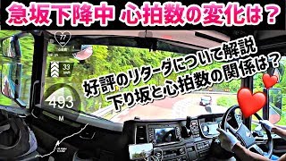 I went on a steep slope with the heart rate sensor! - NEW SCANIA【360° VR 4K】