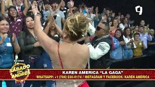 Karen América ‘La gaga’ presenta su canción “De Taquito” en Sabado con Andrés