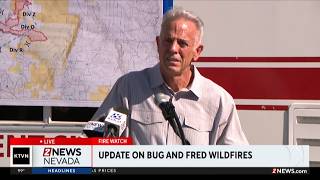 Governor Lombardo speaks on Bug and Fred Mountain Fires