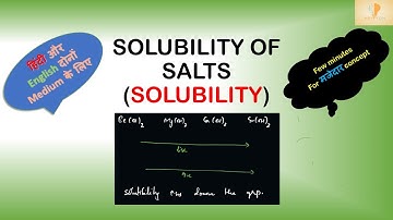 SOLUBILITY OF SALTS | IONIC COMPOUNDS | AJ Sir | Alumnus IIT DHANBAD | Ex FIITJEE