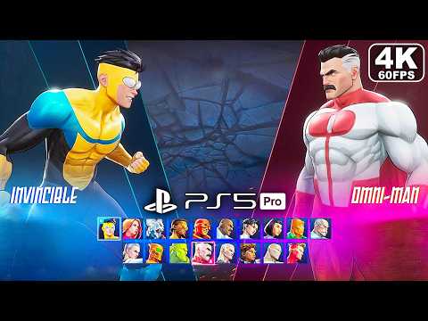 Invincible Vs Gameplay All Characters