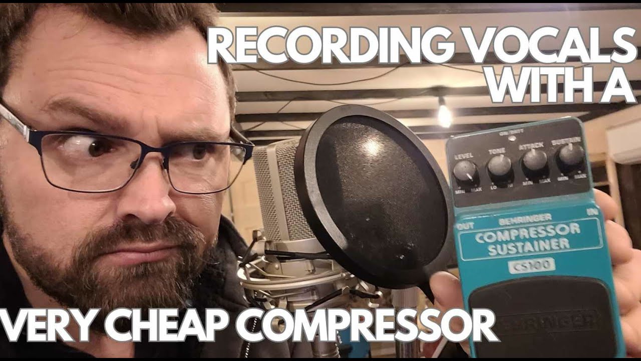 I tried recording vocals with a Behringer compressor pedal.