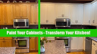 How We Painted Oak Cabinets And Transformed This Kitchen by Modern Artisan 12,927 views 3 years ago 6 minutes, 46 seconds