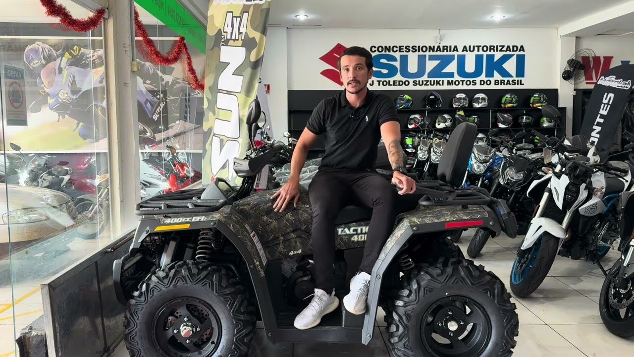 Review completo Quadriciclo Hisun Tatic 400 4x4i camuflado, tudo sobre *canam,polaris,fortrax*