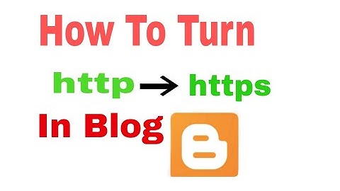 How to enable https on Blogger