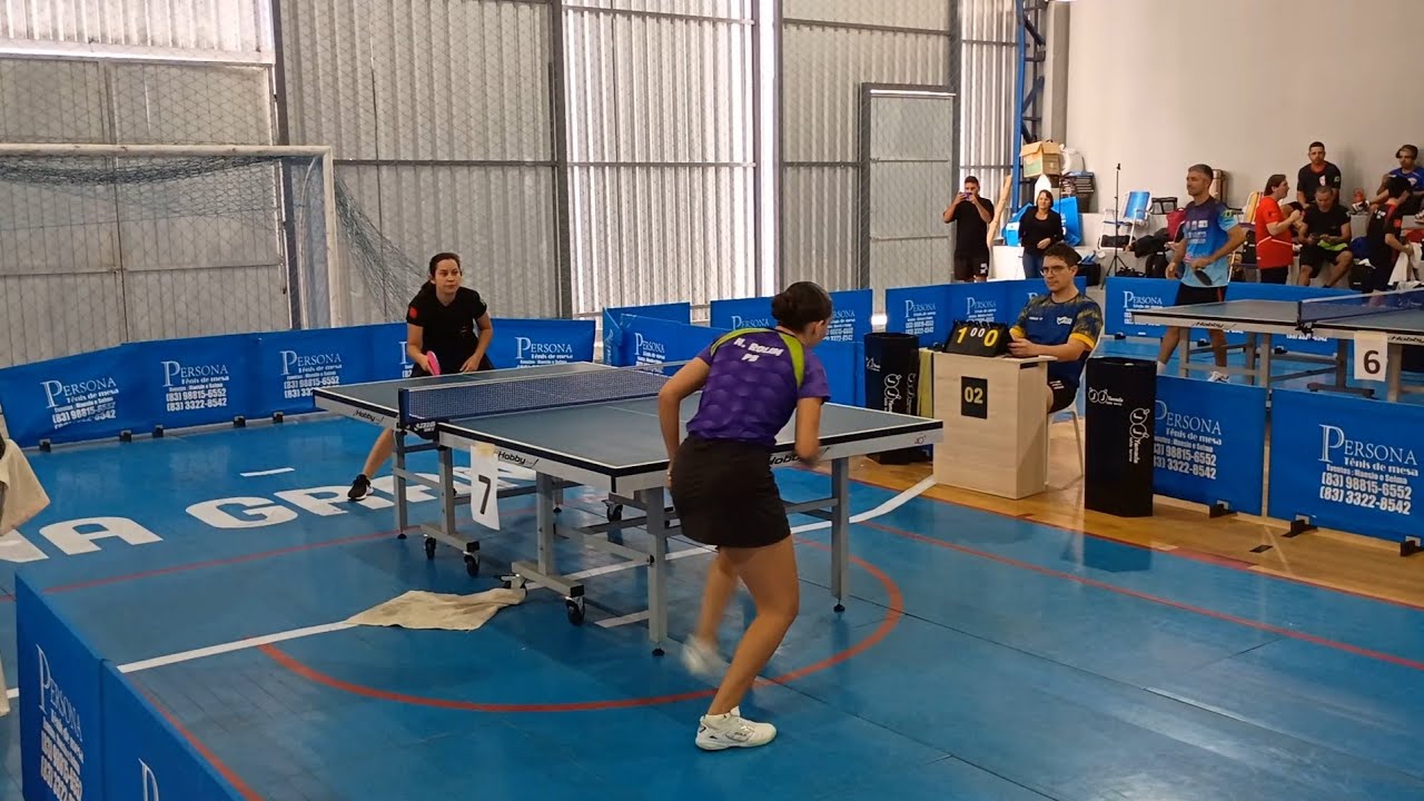 (Nicole Sousa x Jaiane Costa) G. Ún. Abs.B Fem.- 3ª Etapa Campeonato Paraibano de Tênis de Mesa 2025