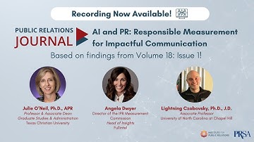 IPR Webinar | Al and PR: Responsible Measurement for Impactful Communication