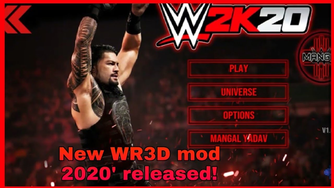 wrestling revolution 3d wwe 2k20 mod download