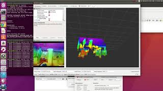 point cloud colorized by distance