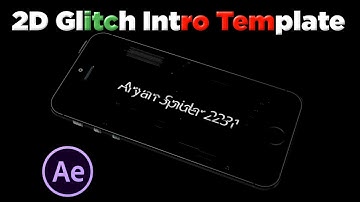 Free 2D Glitch Intro | Watch Dogs After Effects Template || Aryan Spider 2231