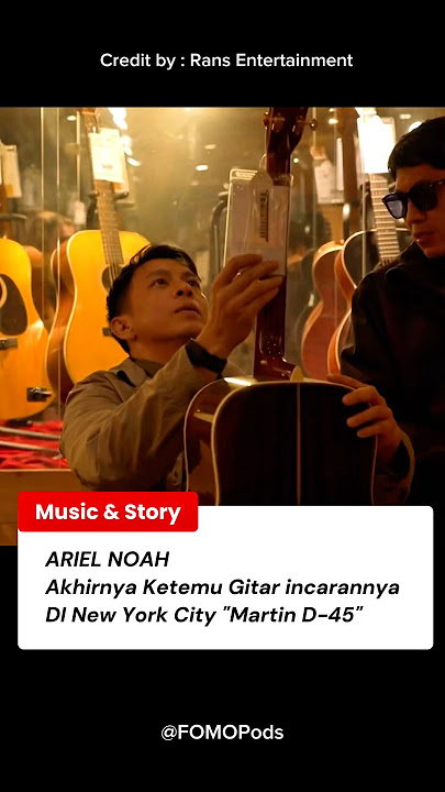 Ariel Noah akhirnya ketemu Gitar impian di New York City #ariel #arielnoah