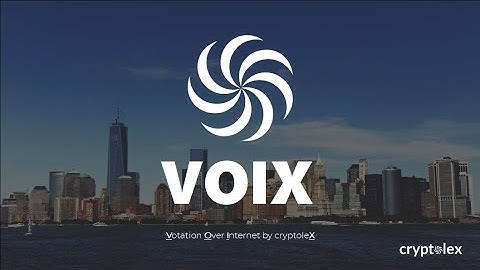 Cryptolex - Blockchain Voting System: VOIX / Mr. Bayramian