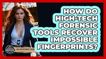 How Do High-tech Forensic Tools Recover Impossible Fingerprints? - Law Enforcement Insider