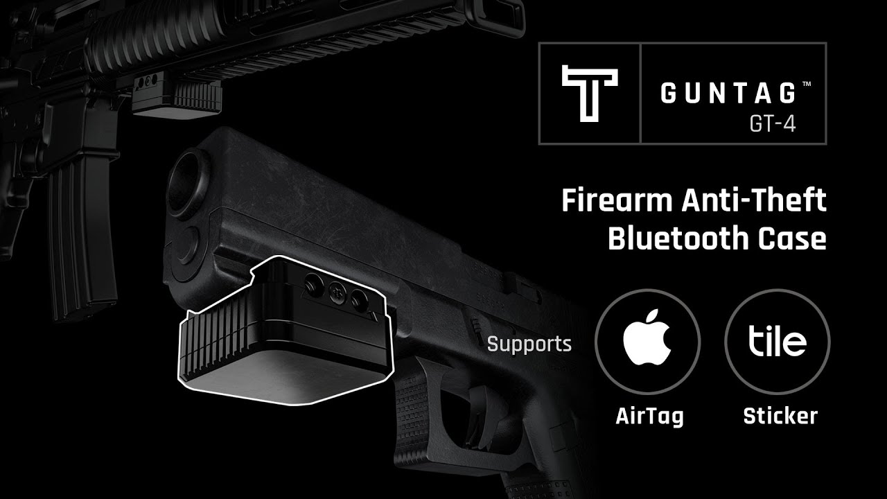 GunTag GT-4: Firearm Anti-theft/loss case. Supports AirTag or Tile ...