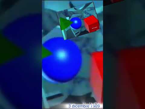 Bumper RAI 3 Dicembre 1989 Sfera Cubo Cono 