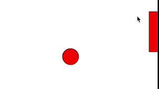 "Reverse Pong" Processing Example