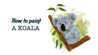 easy koala face paint 1