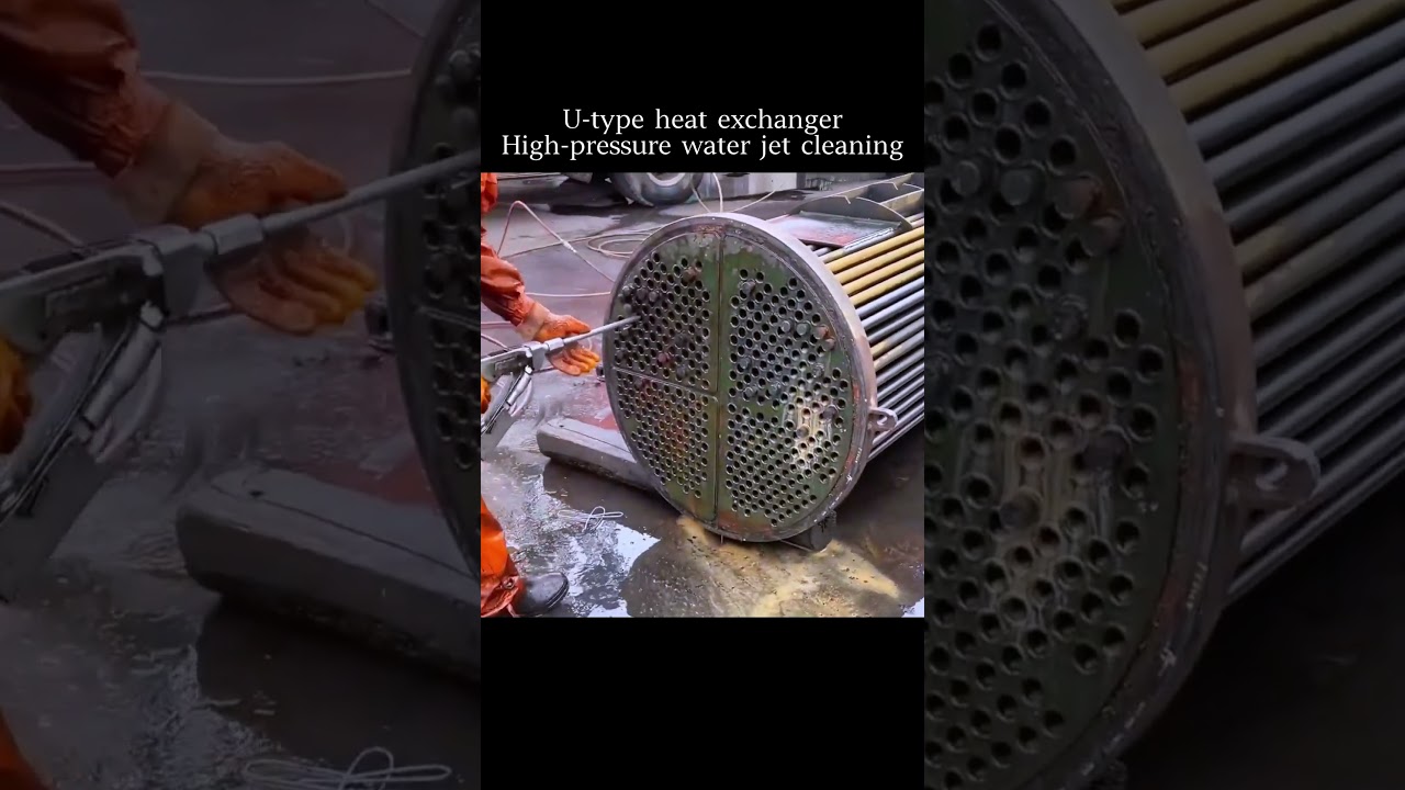 U type heat exchangerHigh pressure water jet cleaning 