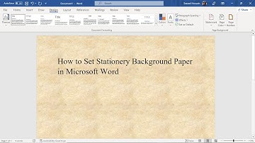 How to Design Stationery Background Paper in Microsoft Word | MS Word Tutorials | Learn With Sazzad