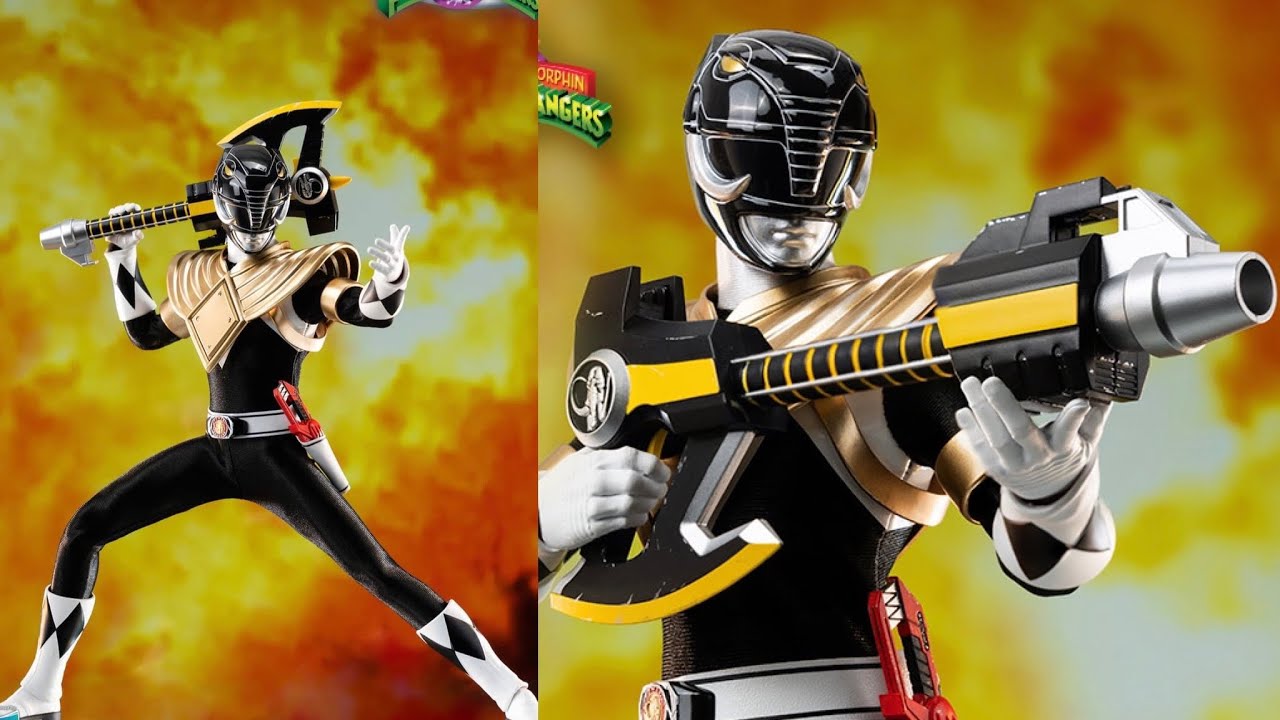 New power rangers DRAGON SHIELD BLACK RANGER SIXTH SCALE FIGURE ...