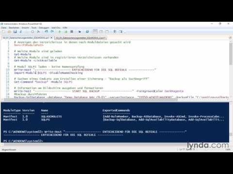 Dynamics NAV 2016: PowerShell-Administration - SQL Datenbank sichern