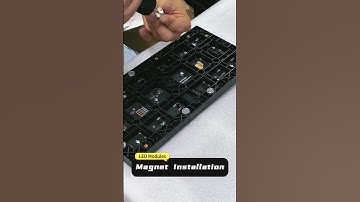 LED Module Magnets Installation