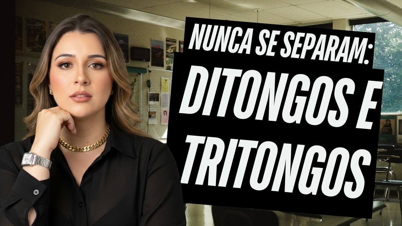 SEPARAR DITONGO OU TRITONGO É UM ERRO COMUM E PODE SER FACILMENTE CORRIGIDO.