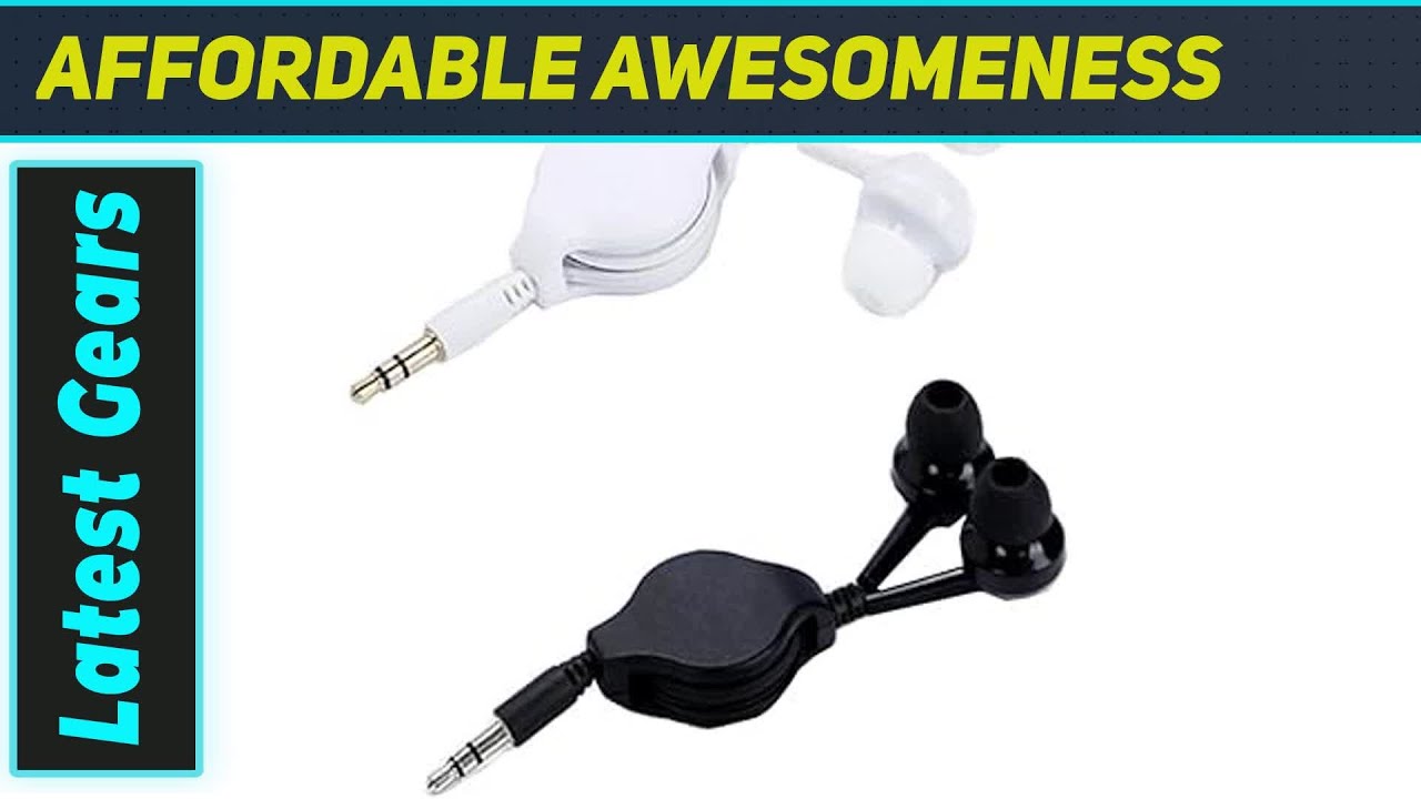 Лучшие выдвижные наушники: набор из двух проводных наушников THTRHT для путешествий