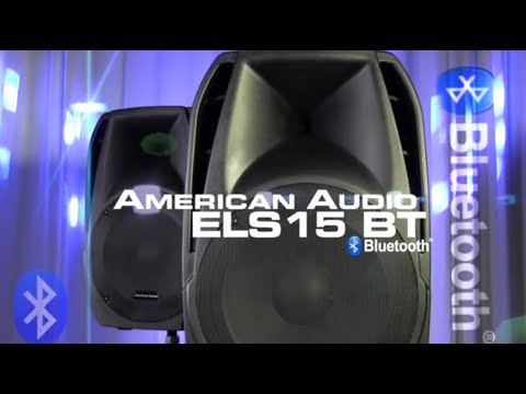 American Audio ELS15BT Powered Speaker Pair with Wireless Connectivity