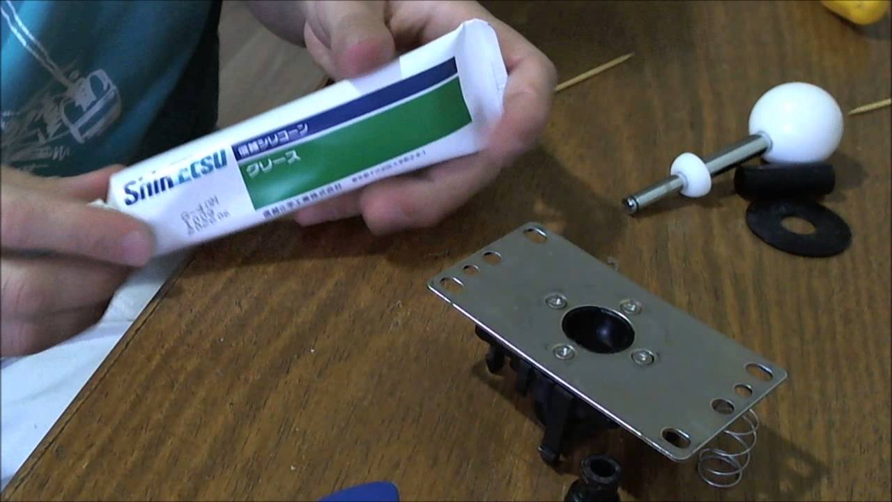 Como lubrificar Sanwa JLF How to lubricate Sanwa JLF Joystick YouTube