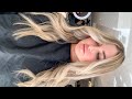 Full Head Blonde Balayage covering dark regrowth | Using REDKEN Shades EQ