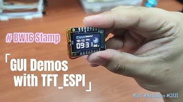 BW16-Stamp LCD with TFT_eSPI Arduino Library