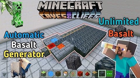 Minecraft: New Automatic Basalt Generator Farm Tutorial In ( Bedrock & Java )