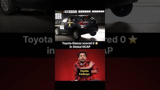 Toyota Glanza scored 0 ⭐️ in GNCAP 🥲 #shorts #trending #viral
