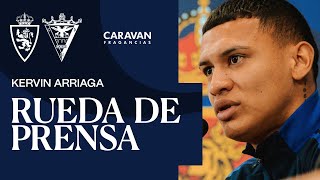 En Directo La Rueda De Prensa De Kervin Arriaga Real Zaragoza