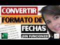 Cómo convertir fecha en inglés a español en Excel SIN Funciones