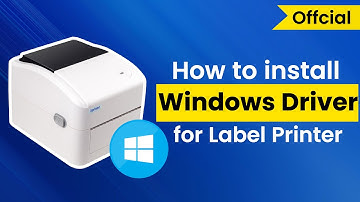 Label Printer driver tutorial on Windows by Xprinter