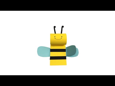 how-to-make-diy-paper-bee-craft-|-diy-crafts
