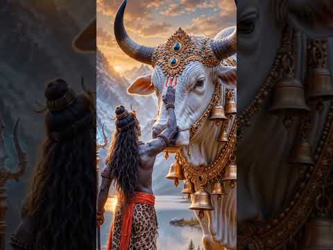 🔱 Shiva & Nandi's Divine Bond | Shiv Tandav Stotram Status #shorts #mahadev