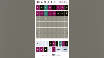 Nerdle Game 33 Solution - 21st February 2022