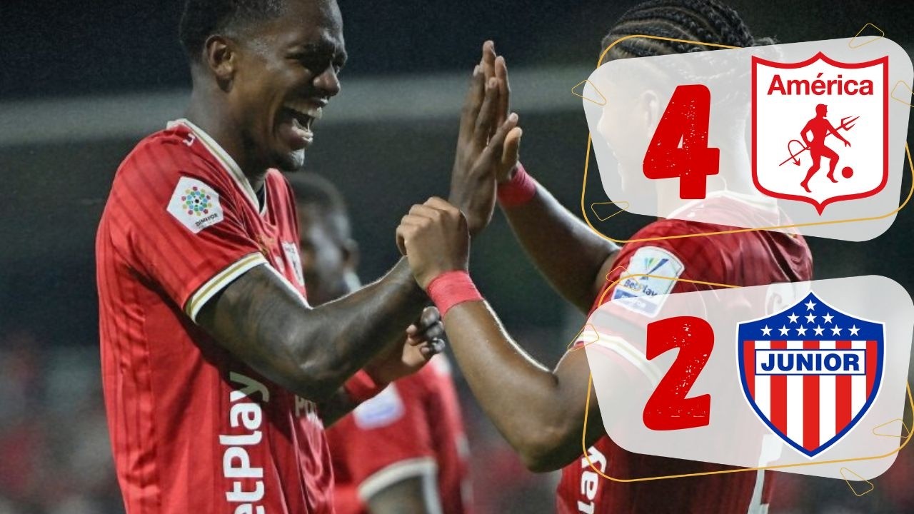 América de Cali 4 - 2 Junior ⚽ LIGA BETPLAY ⭐ LIGA COLOMBIANA (CC 3.0) RADIO