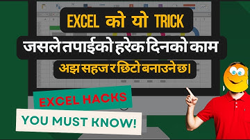 Excel Tricks You Never Knew Existed For Daily Work | work 30x faster in excel