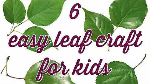 Leaf craft ideas for kids | Craft using leaves | Leaf art easy