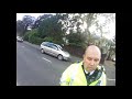 Police Stop Cyclist After Close Passing Him BX13DCZ