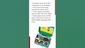 Kyoritsu 6011A | Multi-Function Tester | System Protection