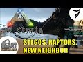 ARK Survival Evolved: The Center | Stego, Raptor Buddies and a New Neighbor! | Part 7 | Multiplayer