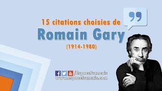 15 citations choisies de Romain Gary
