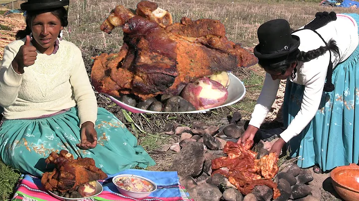 HUATIA DE CHANCHO O CHANCHO A LA PIEDRA COCINANDO ...