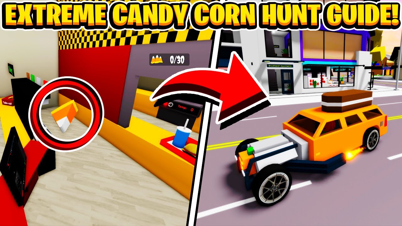 How to find all Extreme Candy Corn in Roblox Brookhaven Halloween